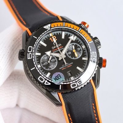 Omega Seamaster 600m 45.5mm Chronograph Ceramic Bezel 9900 Movement 316L Steel Watch